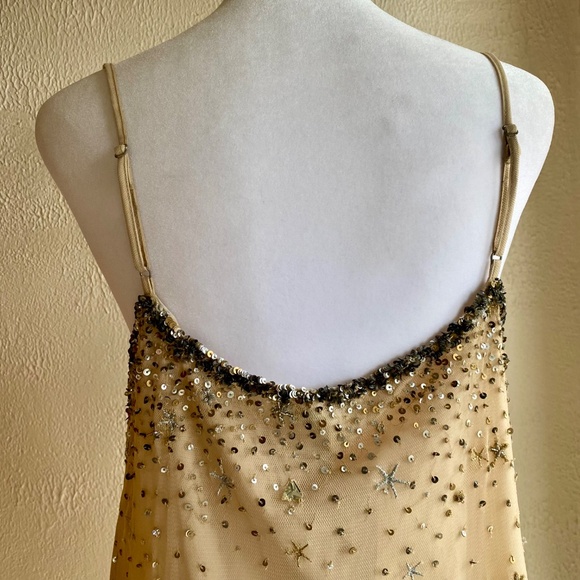 NWT Joie Garlen champagne sequined and embroidered sparkling camisole Size M - Picture 7 of 13